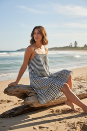 Robe Vichy - kaki