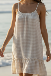 Robe Vichy - beige