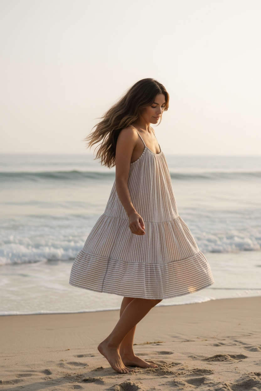 Robe Caroline - beige
