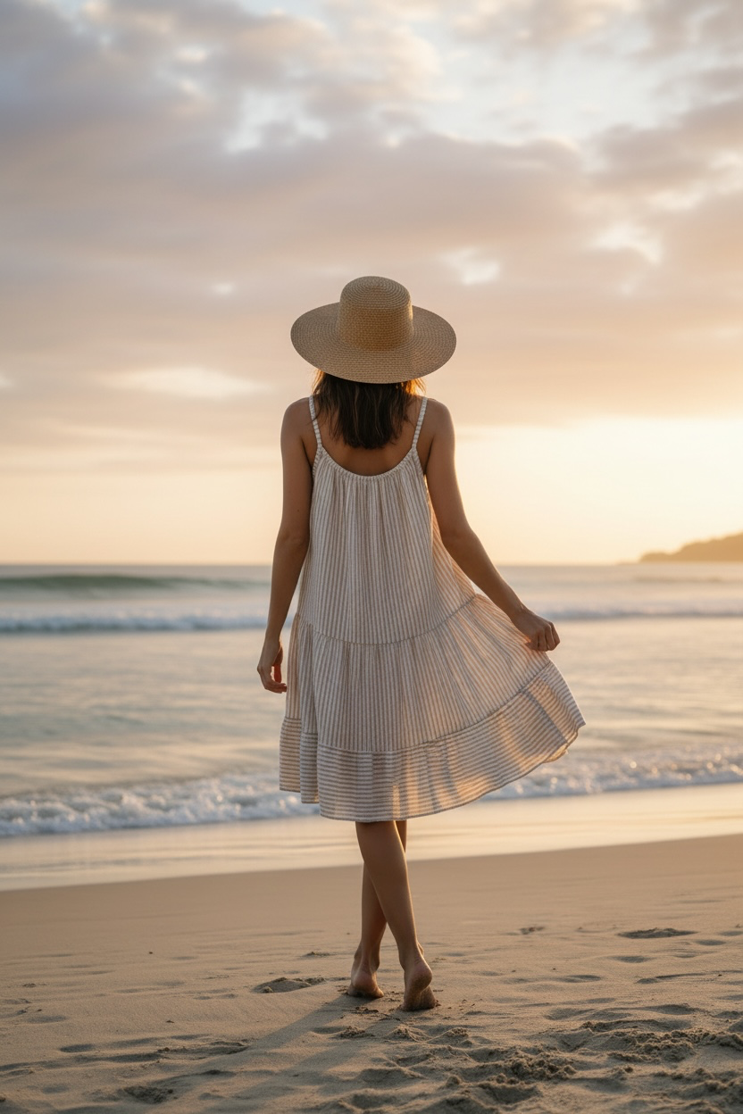 Robe Caroline - beige