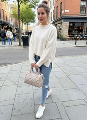 Sac speedy clous - beige