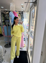 Jogging chemise - jaune