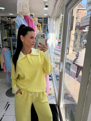 Jogging chemise - jaune