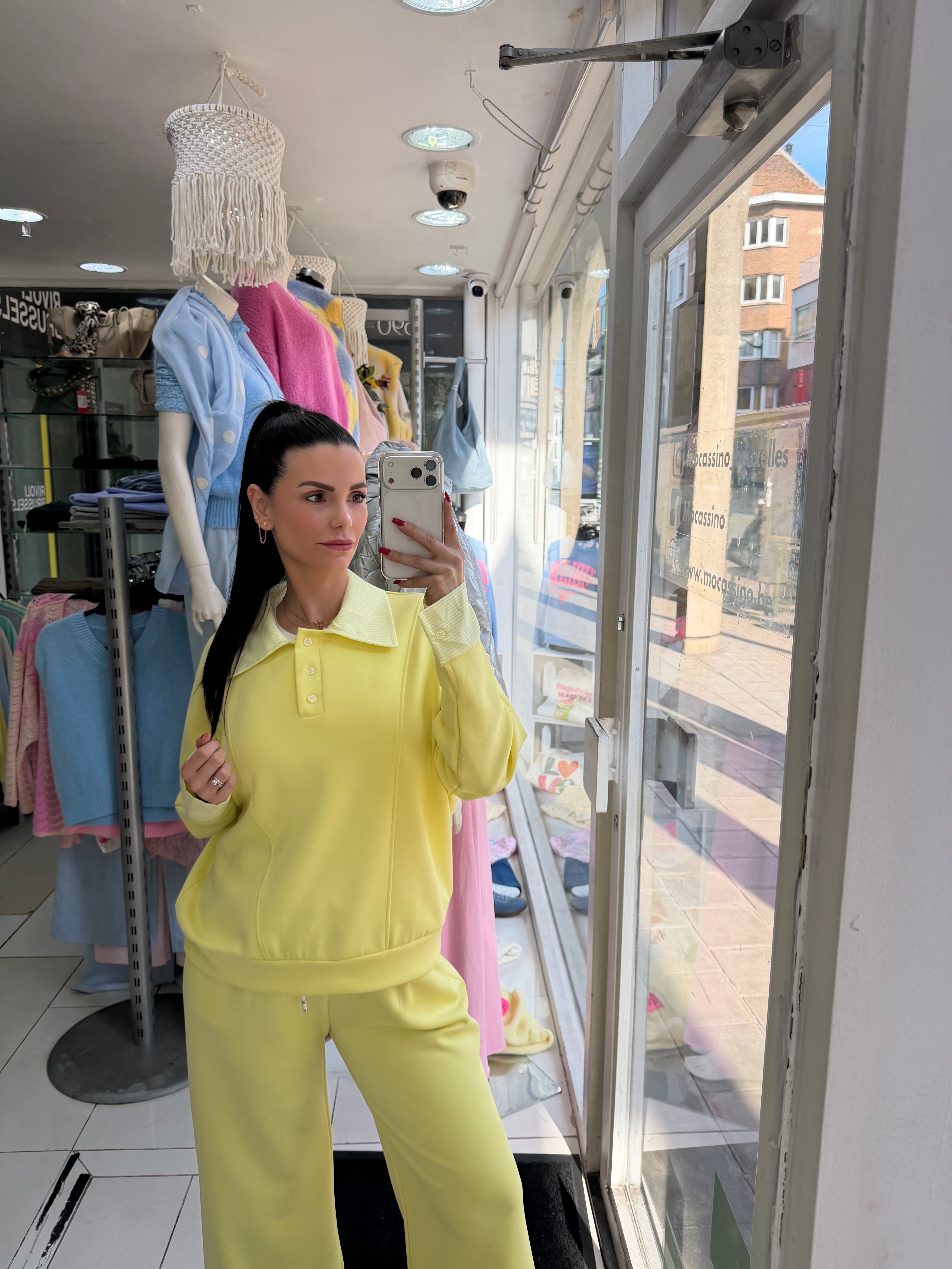 Jogging chemise - jaune