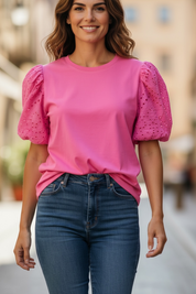 T-shirt Louna - fushia