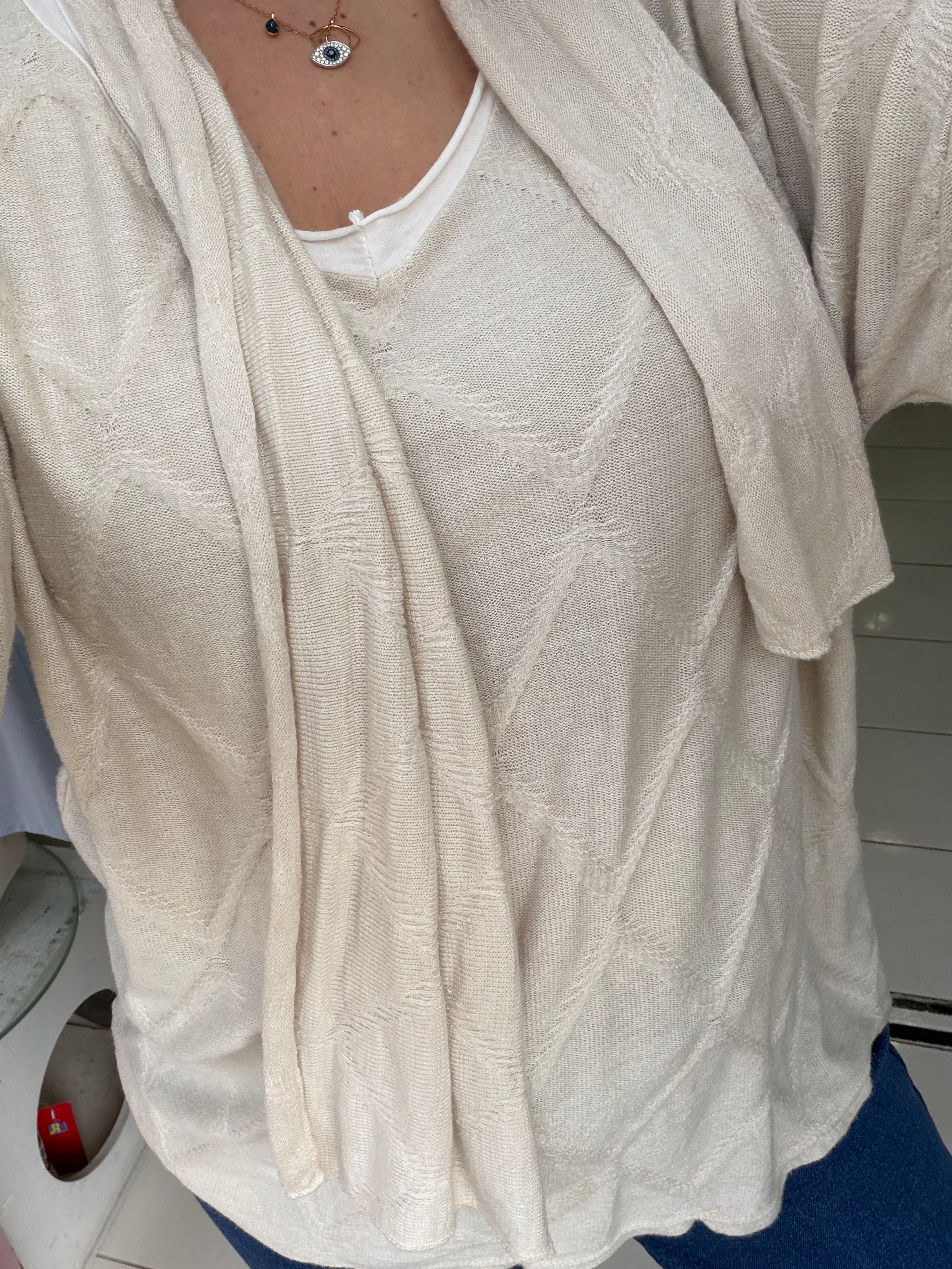 Pull écharpe - beige