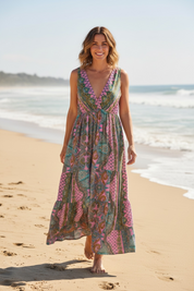Robe bohème imprimée