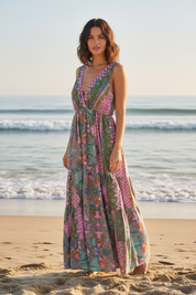 Robe bohème imprimée