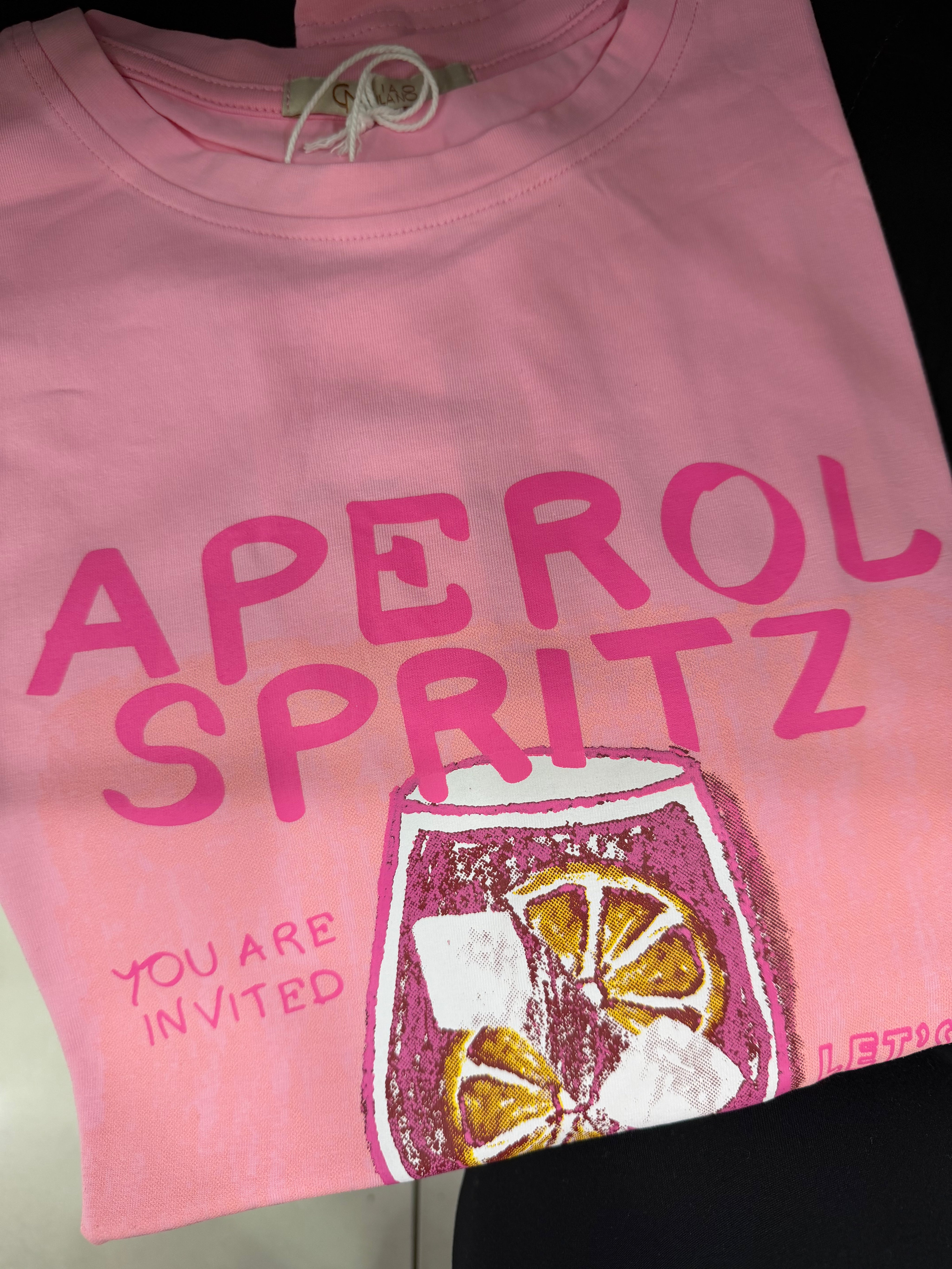 T-shirt aperol spritz - rose