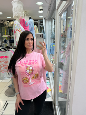 T-shirt aperol spritz - rose