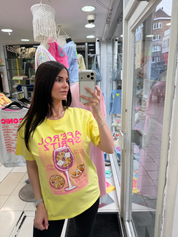 T-shirt aperol spritz - jaune