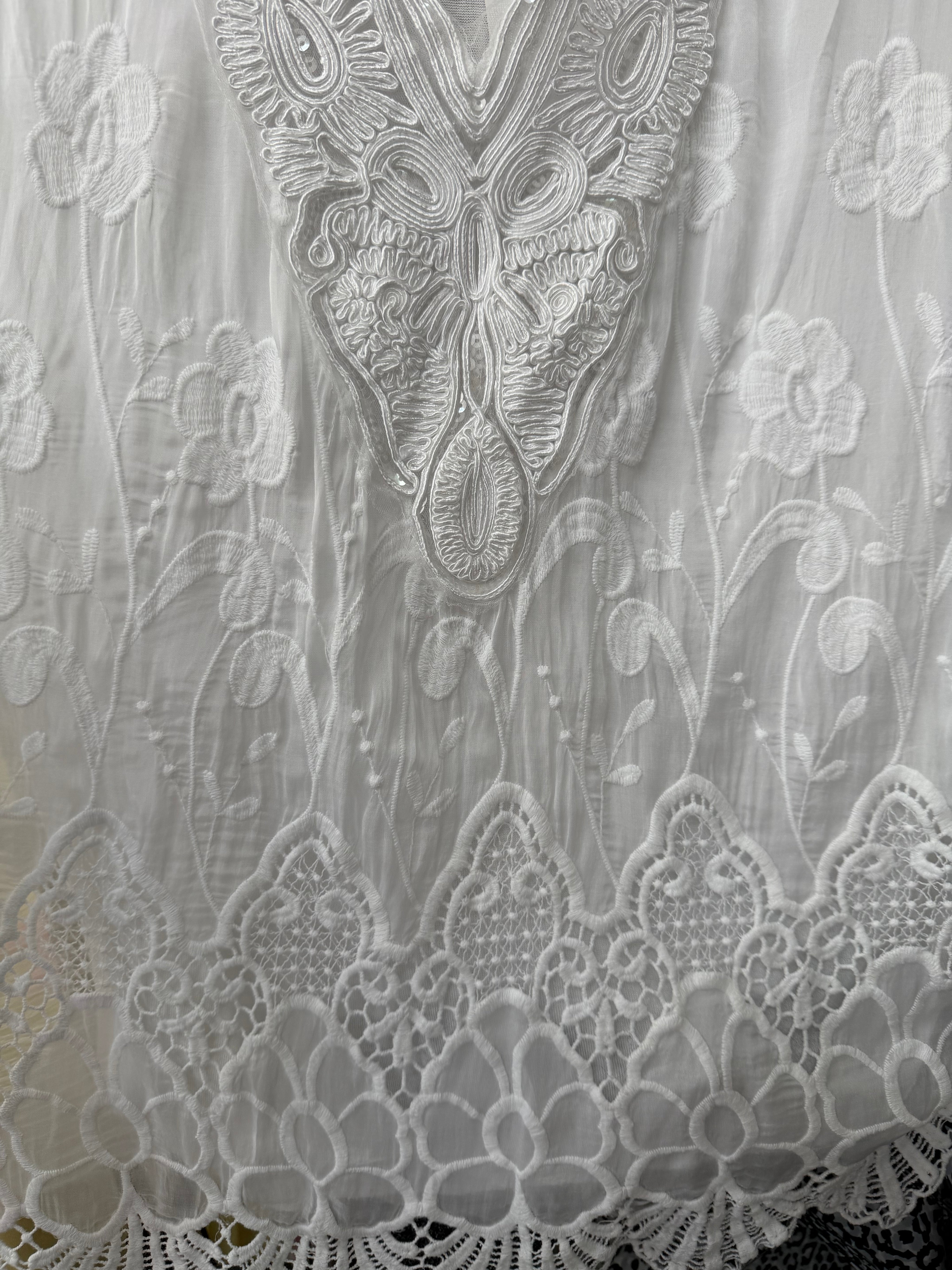 Blouse bohème - blanc