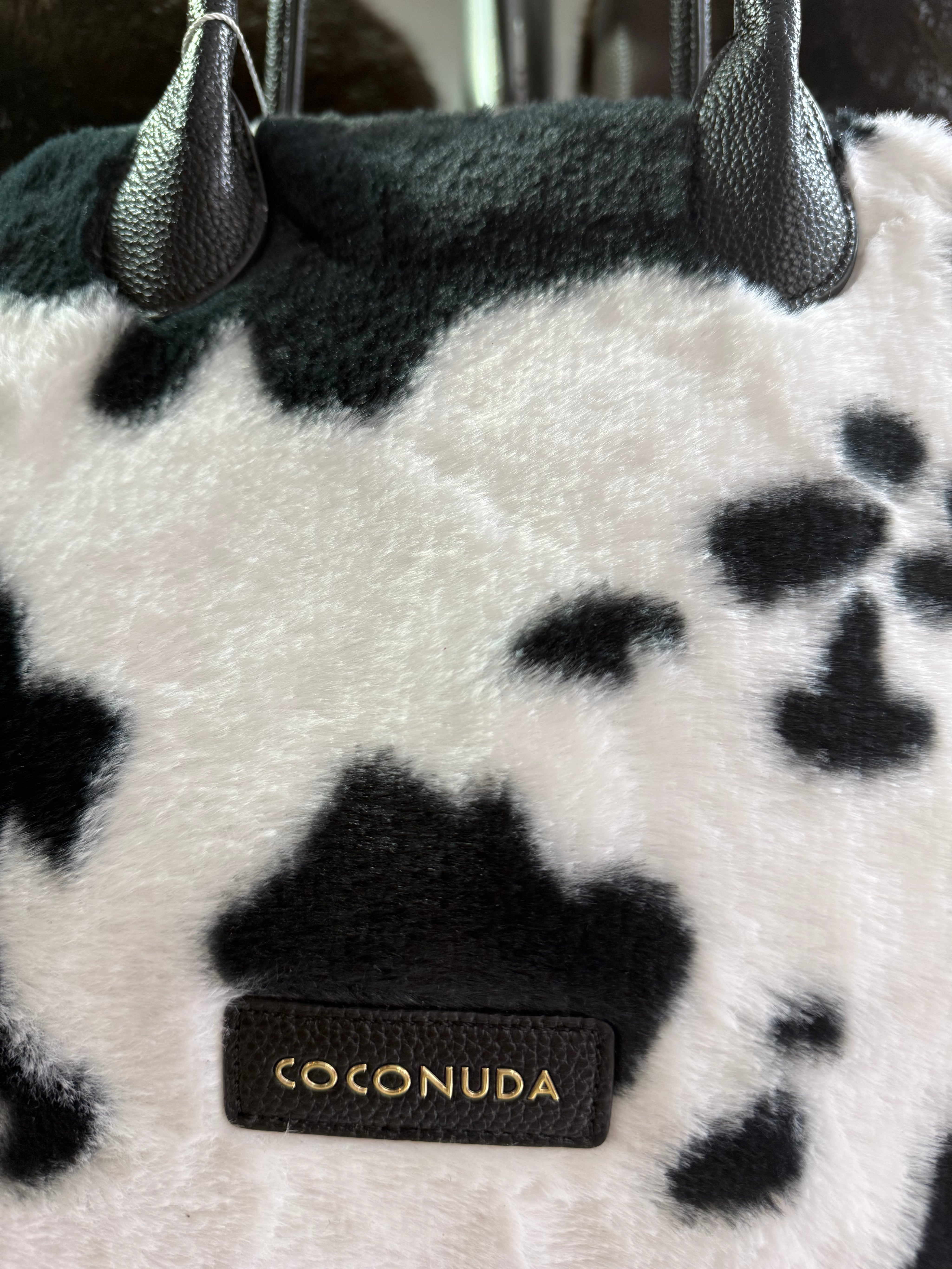 Sac fourrure imprimé vache – Coconuda