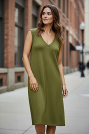 Robe clous - pistache