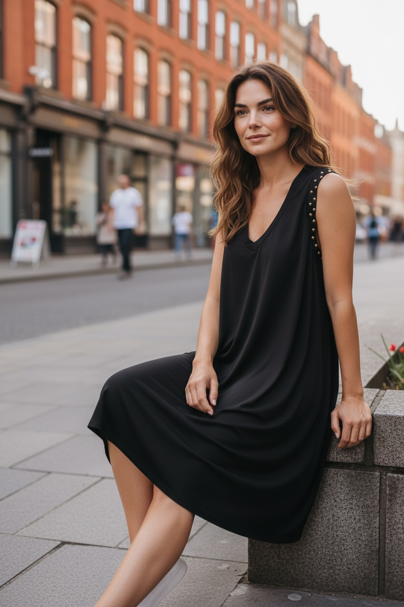 Robe clous - noir