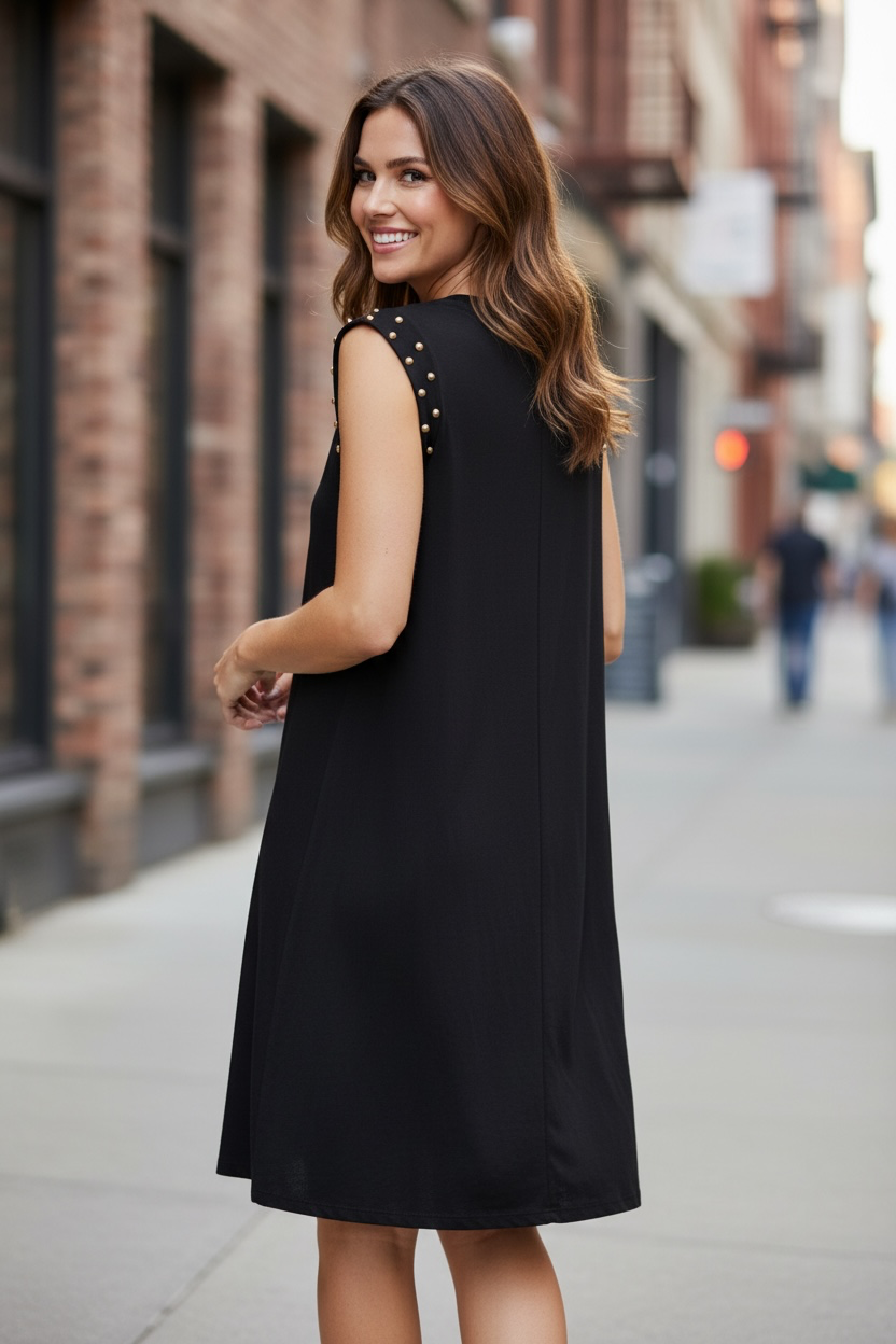 Robe clous - noir