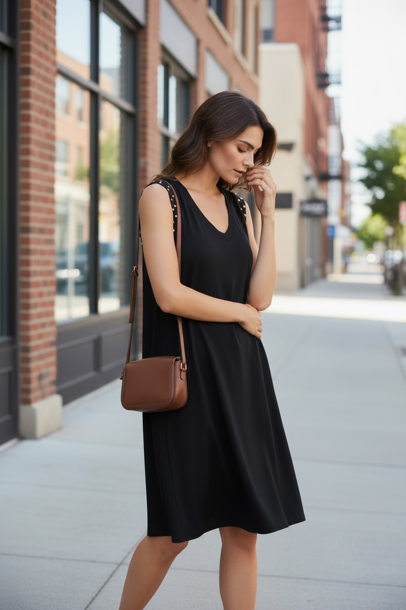 Robe clous - noir