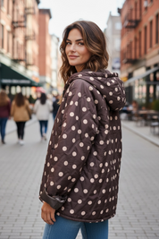 Veste matelassée à pois