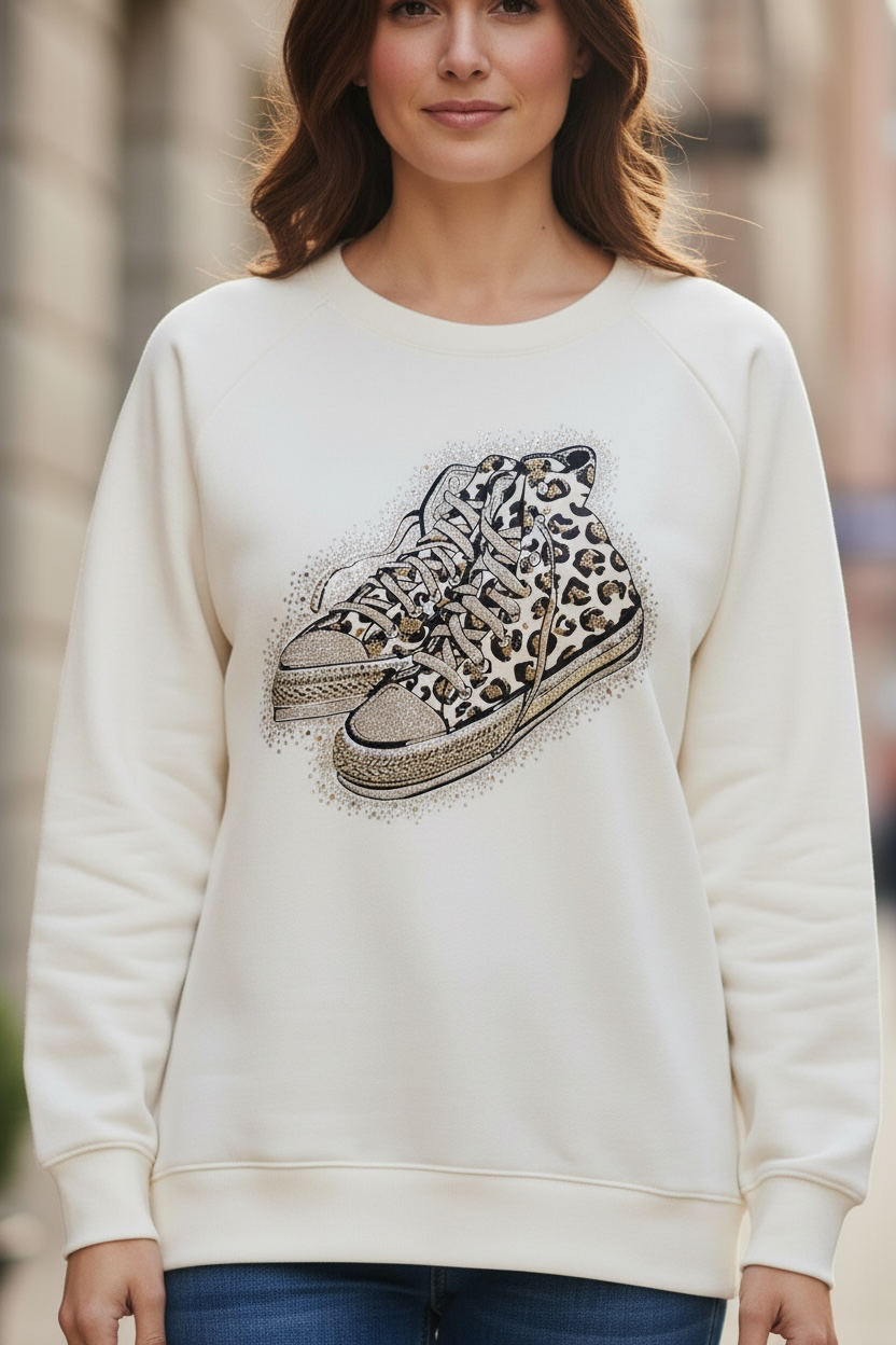 Sweat-shirt sneakers - beige