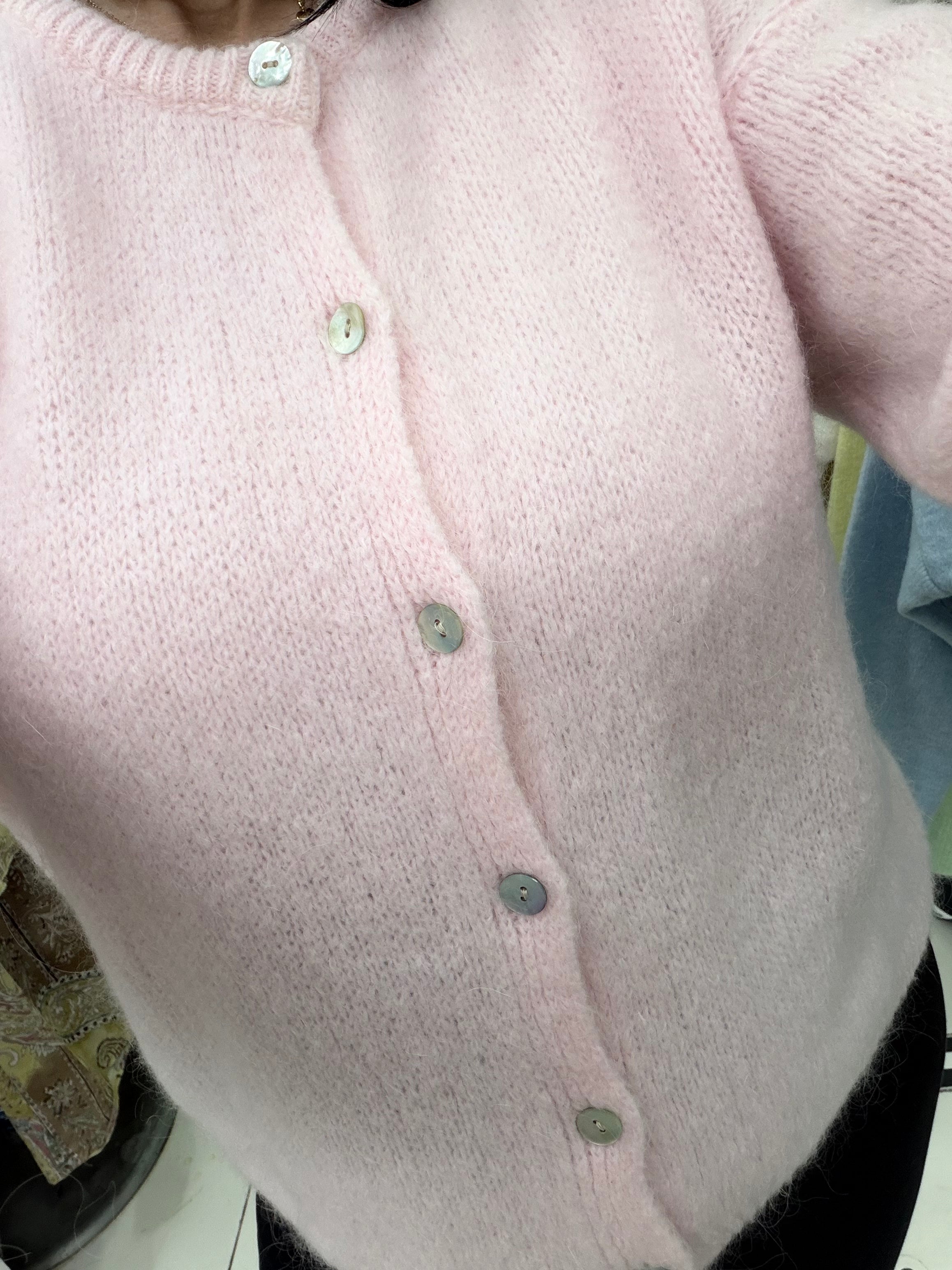 Gilet KID MOHAIR - rose
