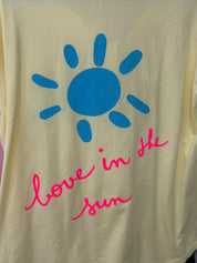 T-shirt Love in the Sun - jaune