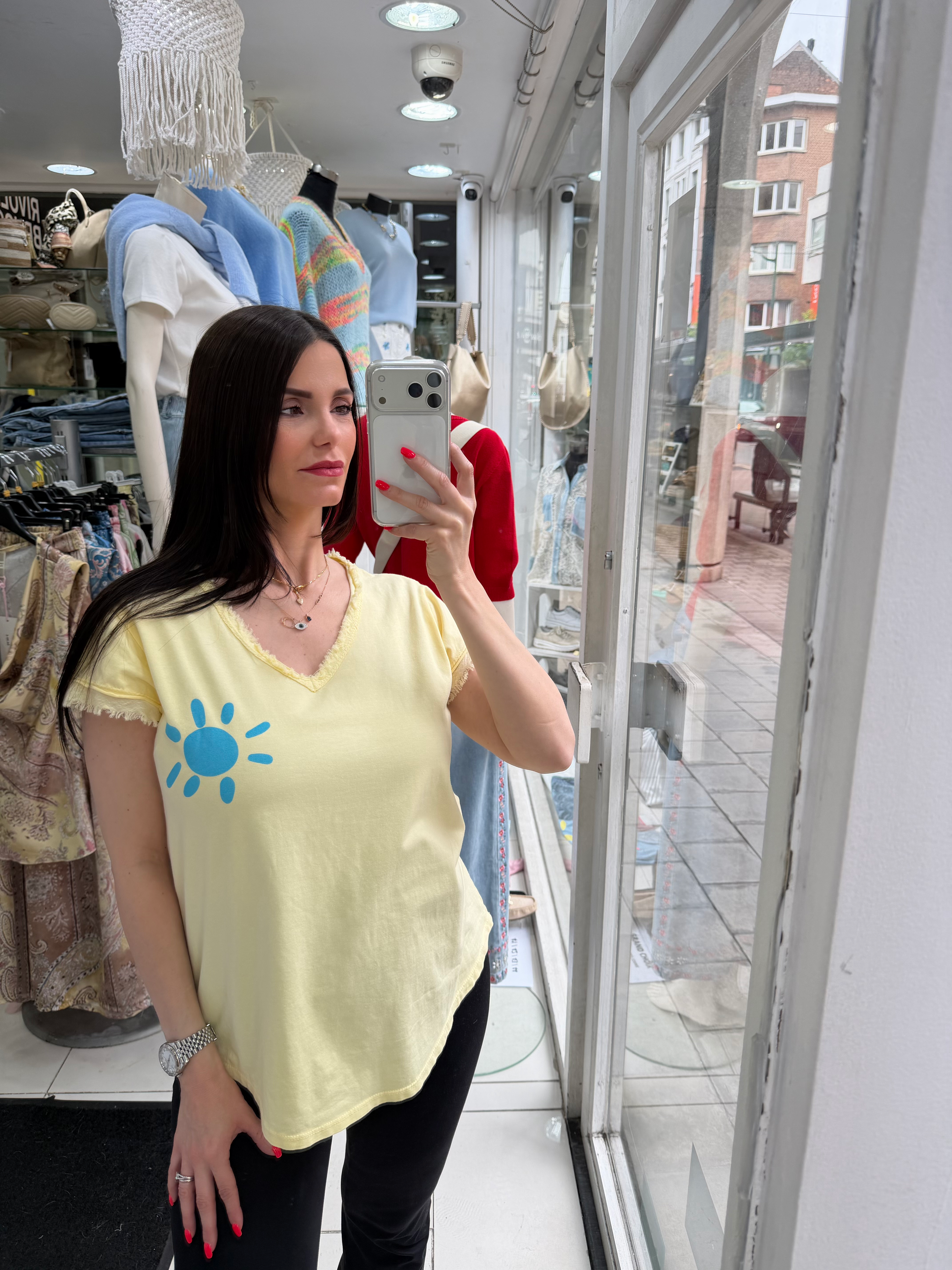 T-shirt Love in the Sun - jaune