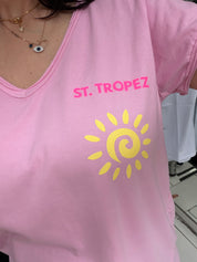 T-shirt St.Tropez - rose