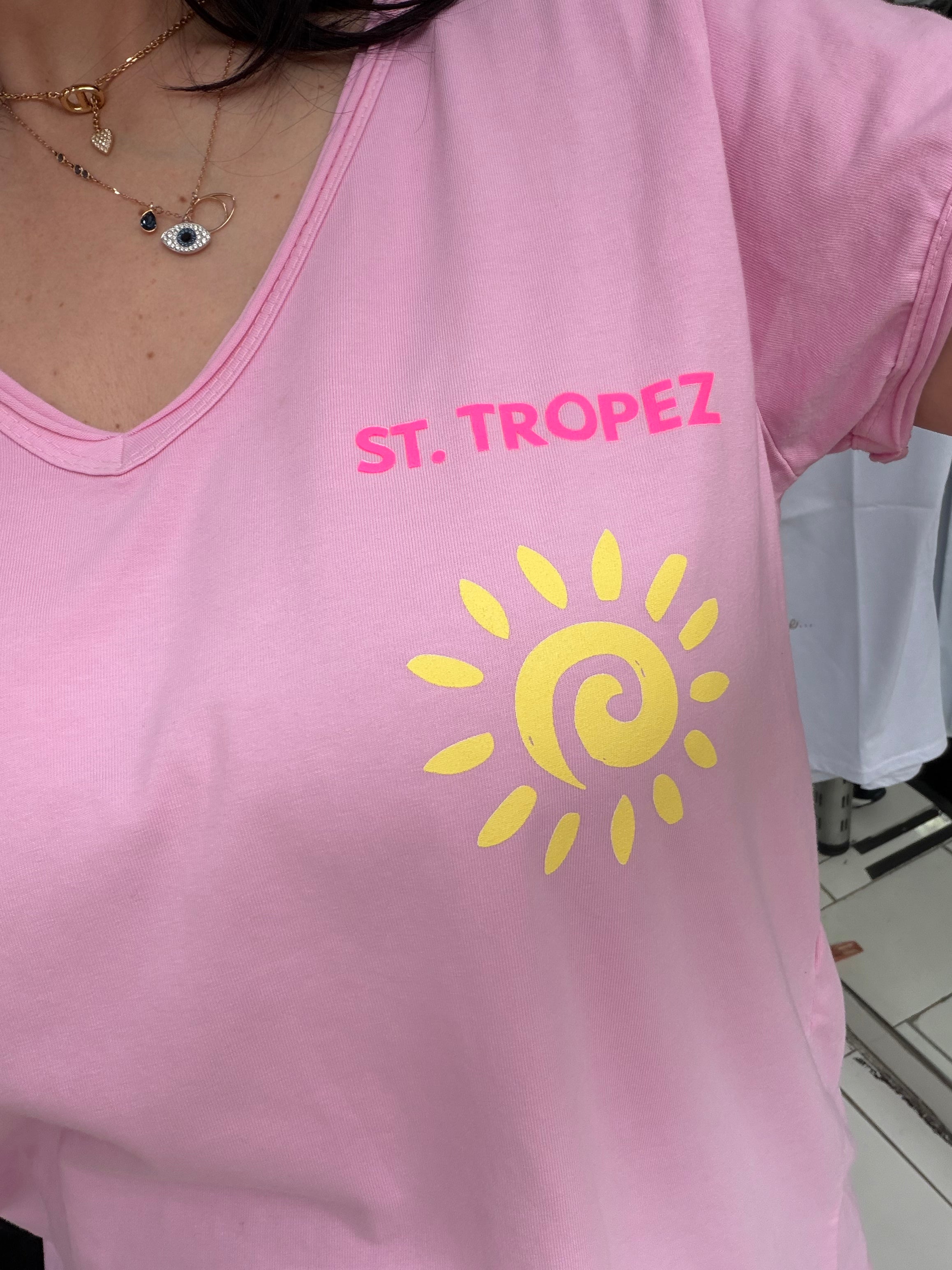 T-shirt St.Tropez - rose