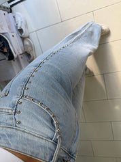 Jeans Wide Leg clous