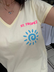 T-shirt St.Tropez - jaune