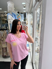 T-shirt St.Tropez - rose