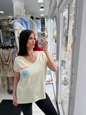 T-shirt St.Tropez - jaune