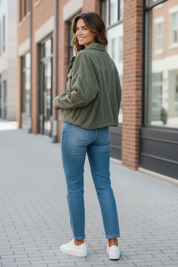 Veste en velours - kaki