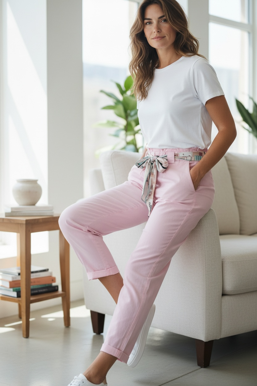 Pantalon Lina - rose