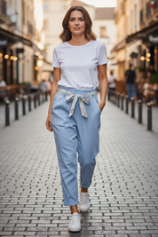 Pantalon Lina - ciel