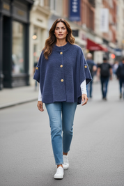 Veste en pilou - mariné