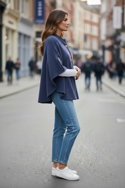Veste en pilou - mariné